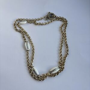 HEIDI DAUS X Dome Long Strand (4 Stations/White/Toggle-Closure) Chain Necklace